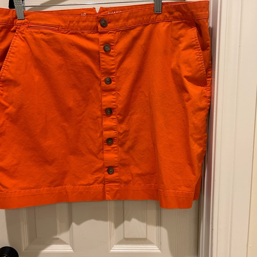 Khakis by Gap orange mini skirt sz 18